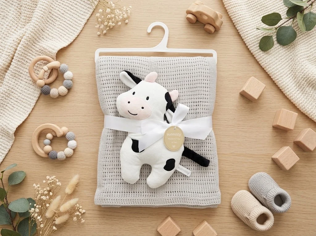Blanket+Soft Toys - cow - 70\*90cm
