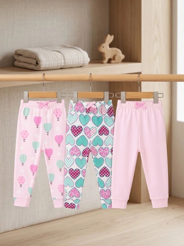 Sunnozy-3 in 1 Pant - heart-shaped balloon - 0-3/3-6/6-9M