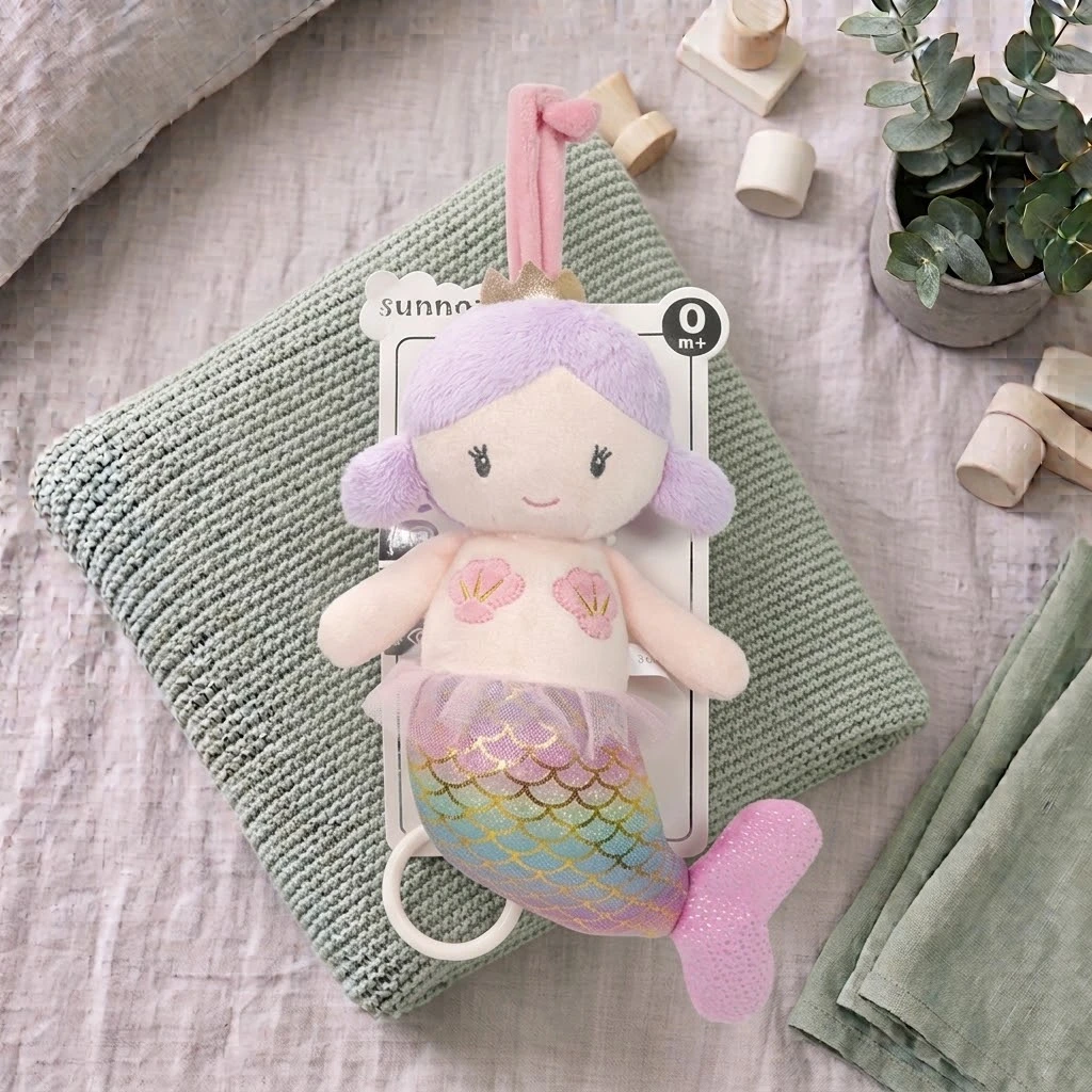 Sunnozy-Plush Muscial Toys - mermaid - 0+