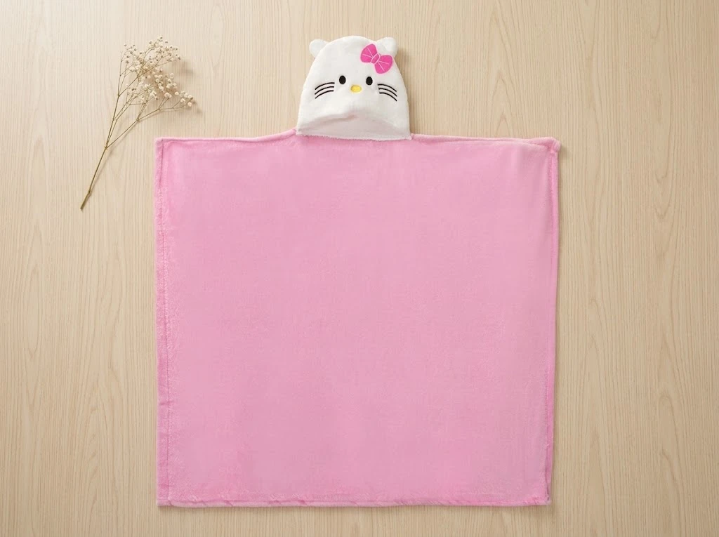 Hooded blanket - PINK KT - 76\*102cm