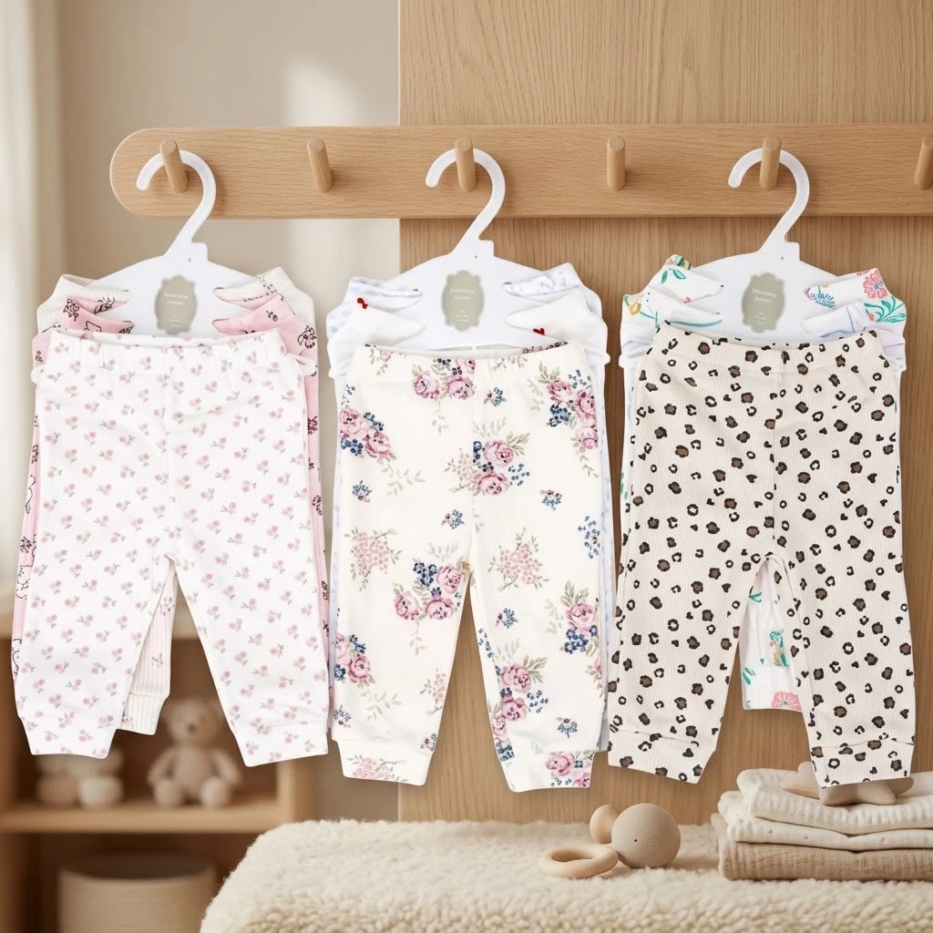 Sunnozy-3Pcs In 1Pant - mixGirl - 0-3M